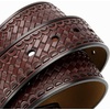 image:imageCHAOREN Western Belts for Men without Buckle  Cowboy Belt 15 Full Grain Leather Belt for Jeans  One Solid Piece LeatherInterwoven Dark Brown