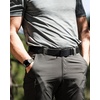 image:imageCHAOREN 15 Nylon Ratchet Belts for Men  Adjustable Casual Work Belt with Slide Buckle  Trim to FitFrosted Matte  Black