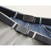 image:imageCHAOREN 15 Nylon Ratchet Belts for Men  Adjustable Casual Work Belt with Slide Buckle  Trim to FitGrey 35mm