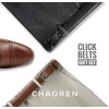 image:imageCHAOREN Click Belts for Men 2 Pack  Mens Ratchet Leather Belt 1 38 for Dress and Casual  Micro Adjustable Belt FitBlackCognac