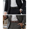 image:imageCHAOREN Click Belts for Men 2 Pack  Mens Ratchet Leather Belt 1 38 for Dress and Casual  Micro Adjustable Belt FitBlackDark Brown