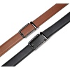 image:imageCHAOREN Click Belts for Men 2 Pack  Mens Ratchet Leather Belt 1 38 for Dress and Casual  Micro Adjustable Belt FitBlackTan