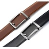 image:imageCHAOREN Click Belts for Men 2 Pack  Mens Ratchet Leather Belt 1 38 for Dress and Casual  Micro Adjustable Belt FitSilverCognac