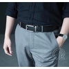 image:imageCHAOREN Click Belts for Men 2 Pack  Mens Ratchet Leather Belt 1 38 for Dress and Casual  Micro Adjustable Belt FitSilverCognac