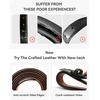 image:imageCHAOREN Mens Belts Leather Gift for Men  Ideal Match for Mens Dress ShoesBlack  Width 32mm