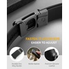 image:imageCHAOREN Ratchet Belt Men  35mm Mens Belt Leather for Casual Jeans  Versatile Fit Customizable StyleGun Metal  Black