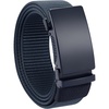 image:imageCHAOREN 15 Nylon Ratchet Belts for Men  Adjustable Casual Work Belt with Slide Buckle  Trim to FitNavy 35mm
