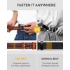 image:imageCHAOREN Mens Braided Leather Belt Casual Woven Leather Belt for Men 35mm Width for Dress Jeans GolfGradient Brown