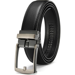 image:imageCHAOREN Mens Dress Belt  Ratchet Belt Leather 1 14 Comfort Click  Perfect Companion to Mens Dress ShoesCharcoal