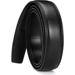image:imageCHAOREN Ratchet Belt Strap Only 1 14 Replacement Leather Belt for 32mm BuckleBlack
