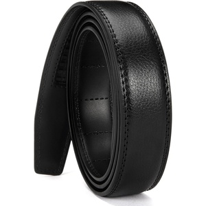 image:imageCHAOREN Ratchet Belt Strap Only 1 14 Replacement Leather Belt for 32mm BuckleLitchi Black