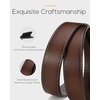 image:imageCHAOREN Leather Ratchet Belt Men  Mens Belts Casual Accessories for Every Occasion 35mmChocolate Brown