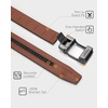 image:imageCHAOREN Leather Ratchet Belt Men  Mens Belts Casual Accessories for Every Occasion 35mmChocolate Brown