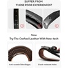 image:imageCHAOREN Mens Leather Belt  1 38 Dress Belt for Business amp Casual Wear  Reinforced Stitching Classic Style Comfortable Fit GiftBoxed Pairs with Suits Slacks and JeansTan 32mm
