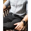 image:imageCHAOREN Mens Leather Belt  1 38 Dress Belt for Business amp Casual Wear  Reinforced Stitching Classic Style Comfortable Fit GiftBoxed Pairs with Suits Slacks and JeansClassic Black