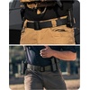 image:imageCHAOREN Tactical Belt Men  Nylon EDC Belt for Military CCW  QuickRelease Buckle Frayresistant Tail Reliable Support for Duty Work HikingBlack and Green