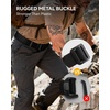 image:imageCHAOREN Tactical Belt Men  Nylon EDC Belt for Military CCW  QuickRelease Buckle Frayresistant Tail Reliable Support for Duty Work HikingBlack and Green