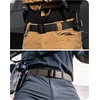 image:imageCHAOREN Tactical Belt Men  Nylon EDC Belt for Military CCW  QuickRelease Buckle Frayresistant Tail Reliable Support for Duty Work HikingBlack and Khaki