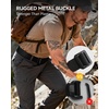 image:imageCHAOREN Tactical Belt Men  Nylon EDC Belt for Military CCW  QuickRelease Buckle Frayresistant Tail Reliable Support for Duty Work HikingKhaki