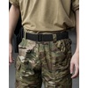 image:imageCHAOREN Tactical Belt Men  Nylon EDC Belt for Military CCW  QuickRelease Buckle Frayresistant Tail Reliable Support for Duty Work HikingMetal Free Black
