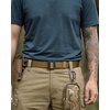 image:imageCHAOREN Tactical Belt Men  Nylon EDC Belt for Military CCW  QuickRelease Buckle Frayresistant Tail Reliable Support for Duty Work HikingMetal Free Coyote Brown