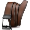 image:imageCHAOREN Leather Ratchet Belt Men  Mens Belts Casual Accessories for Every Occasion 35mmChocolate Brown