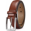 image:imageCHAOREN Mens Leather Belt  1 38 Dress Belt for Business amp Casual Wear  Reinforced Stitching Classic Style Comfortable Fit GiftBoxed Pairs with Suits Slacks and JeansBrown