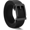 image:imageCHAOREN Ratchet Tactical Belt Men  15 Adjustable Nylon Work Belt  Quick Release Slide Buckle Heavy Duty Support for EDC Military Hiking Trim to FitBasic  Black