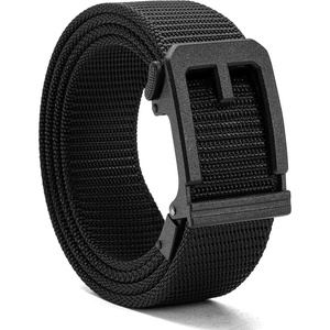 image:imageCHAOREN Ratchet Tactical Belt Men  15 Adjustable Nylon Work Belt  Quick Release Slide Buckle Heavy Duty Support for EDC Military Hiking Trim to FitBasic  Black