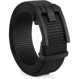 image:imageCHAOREN Ratchet Tactical Belt Men  15 Adjustable Nylon Work Belt  Quick Release Slide Buckle Heavy Duty Support for EDC Military Hiking Trim to FitClassic Black