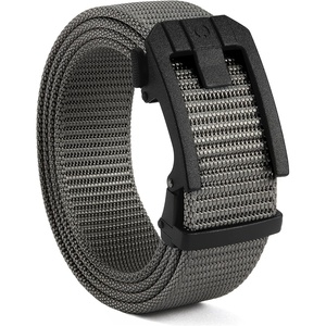 image:imageCHAOREN Ratchet Tactical Belt Men  15 Adjustable Nylon Work Belt  Quick Release Slide Buckle Heavy Duty Support for EDC Military Hiking Trim to FitGrey