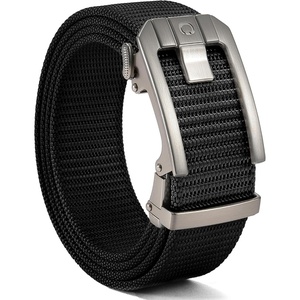 image:imageCHAOREN Ratchet Tactical Belt Men  15 Adjustable Nylon Work Belt  Quick Release Slide Buckle Heavy Duty Support for EDC Military Hiking Trim to FitGun Black