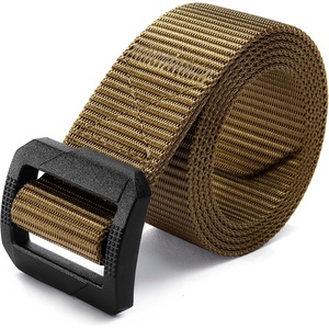 image:imageCHAOREN Tactical Belt Men  Nylon EDC Belt for Military CCW  QuickRelease Buckle Frayresistant Tail Reliable Support for Duty Work HikingCoyote Brown