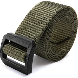 image:imageCHAOREN Tactical Belt Men  Nylon EDC Belt for Military CCW  QuickRelease Buckle Frayresistant Tail Reliable Support for Duty Work HikingGreen